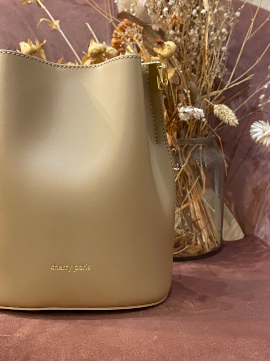Borsa NITA in pelle liscia - SABBIA