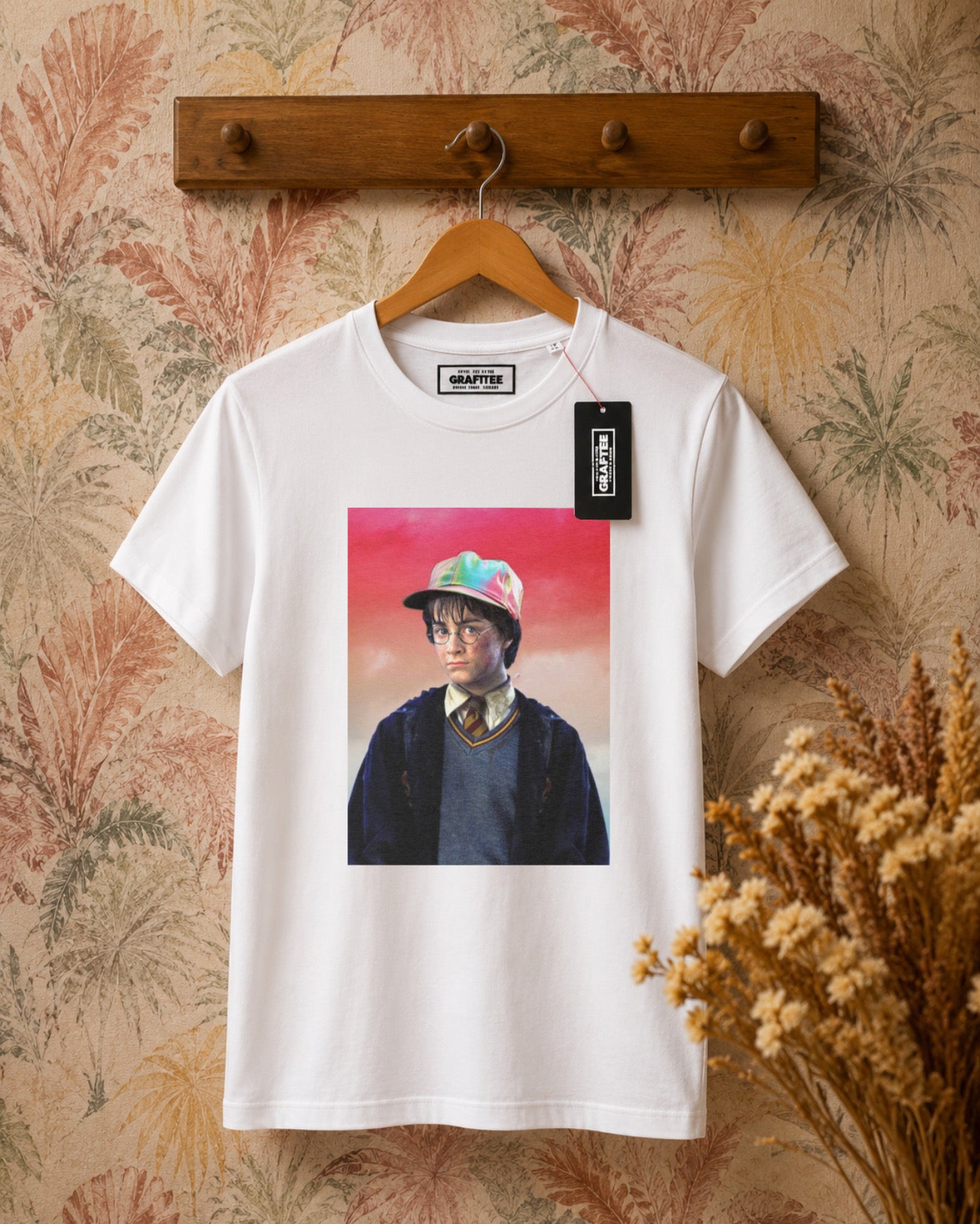 T- shirt stampa Harry Mcfly - BIANCO