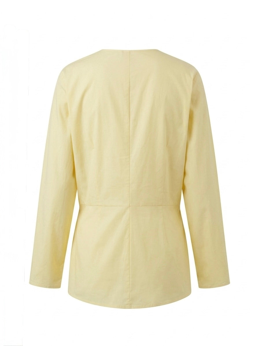 Blusa tinta unita - VANIGLIA