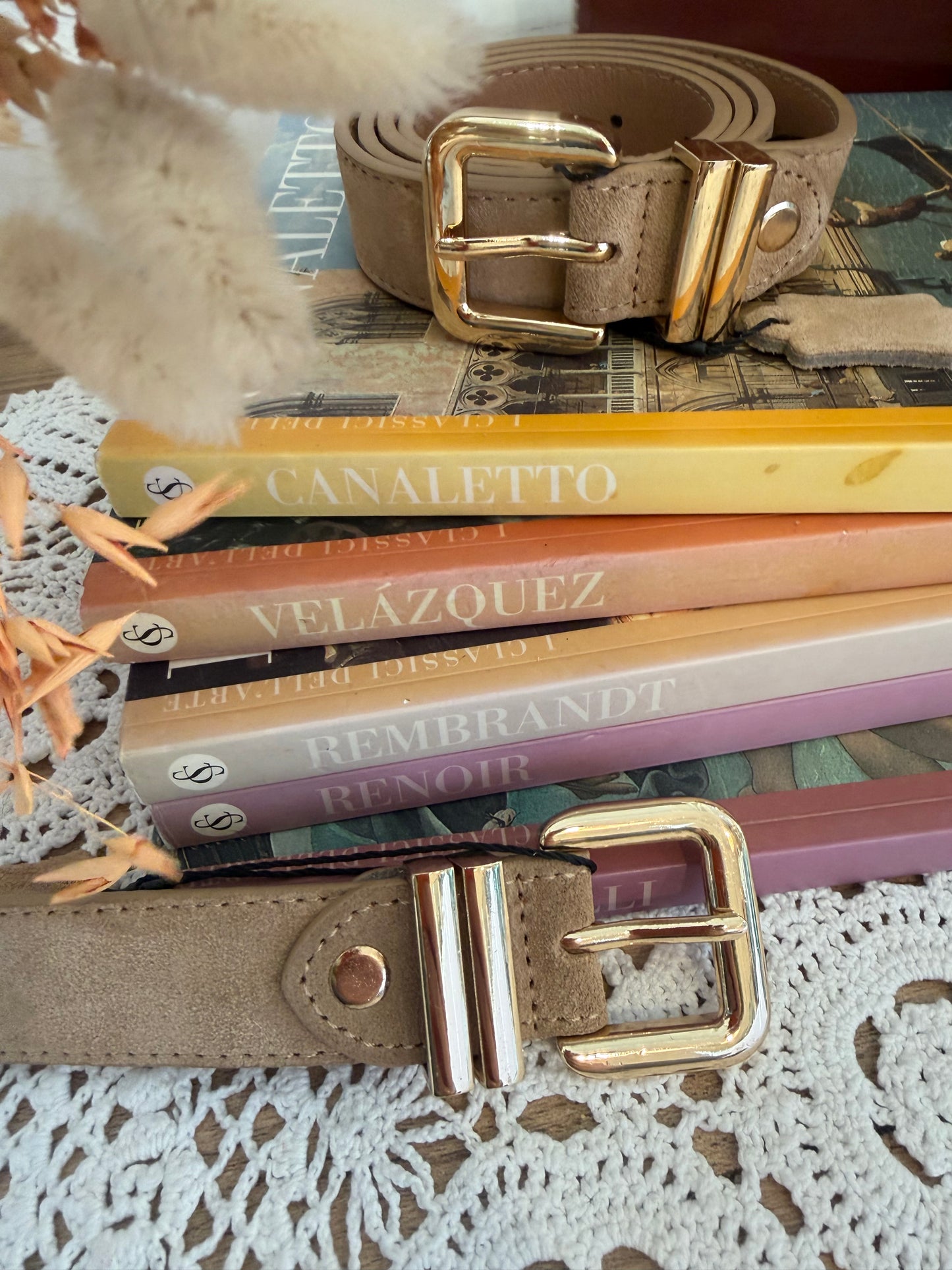 Cintura 011 in camoscio - BEIGE