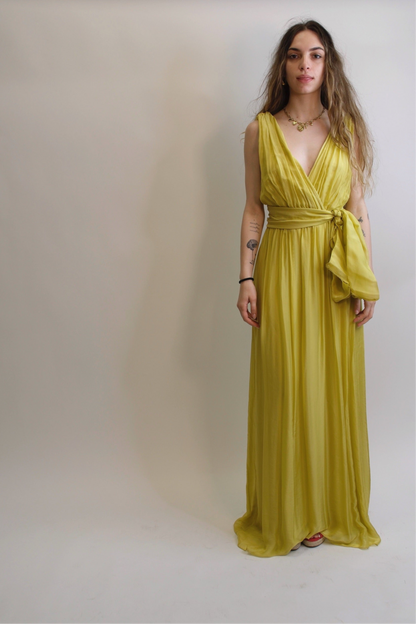 Abito Aluse Basic - GIALLO LIME