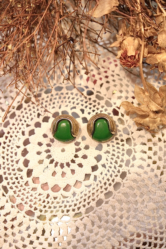 Orecchino Vintage Verde - ORO