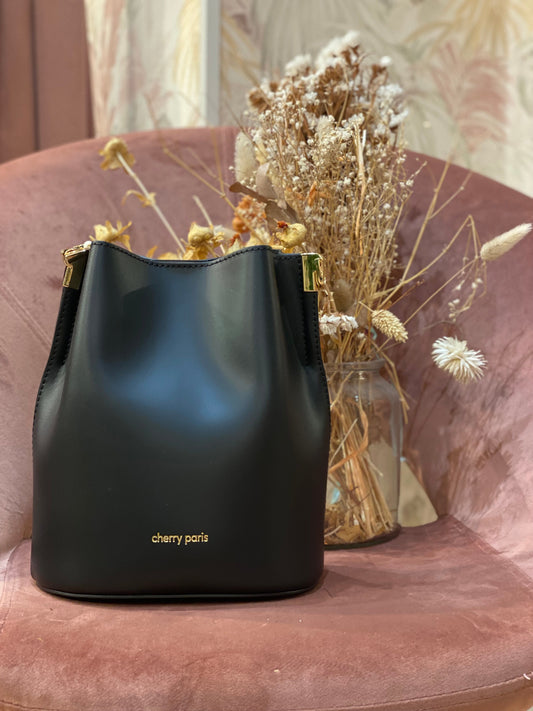 Borsa NITA in pelle liscia - NERO