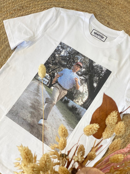 T-Shirt stampa Forrest Gump - BIANCO