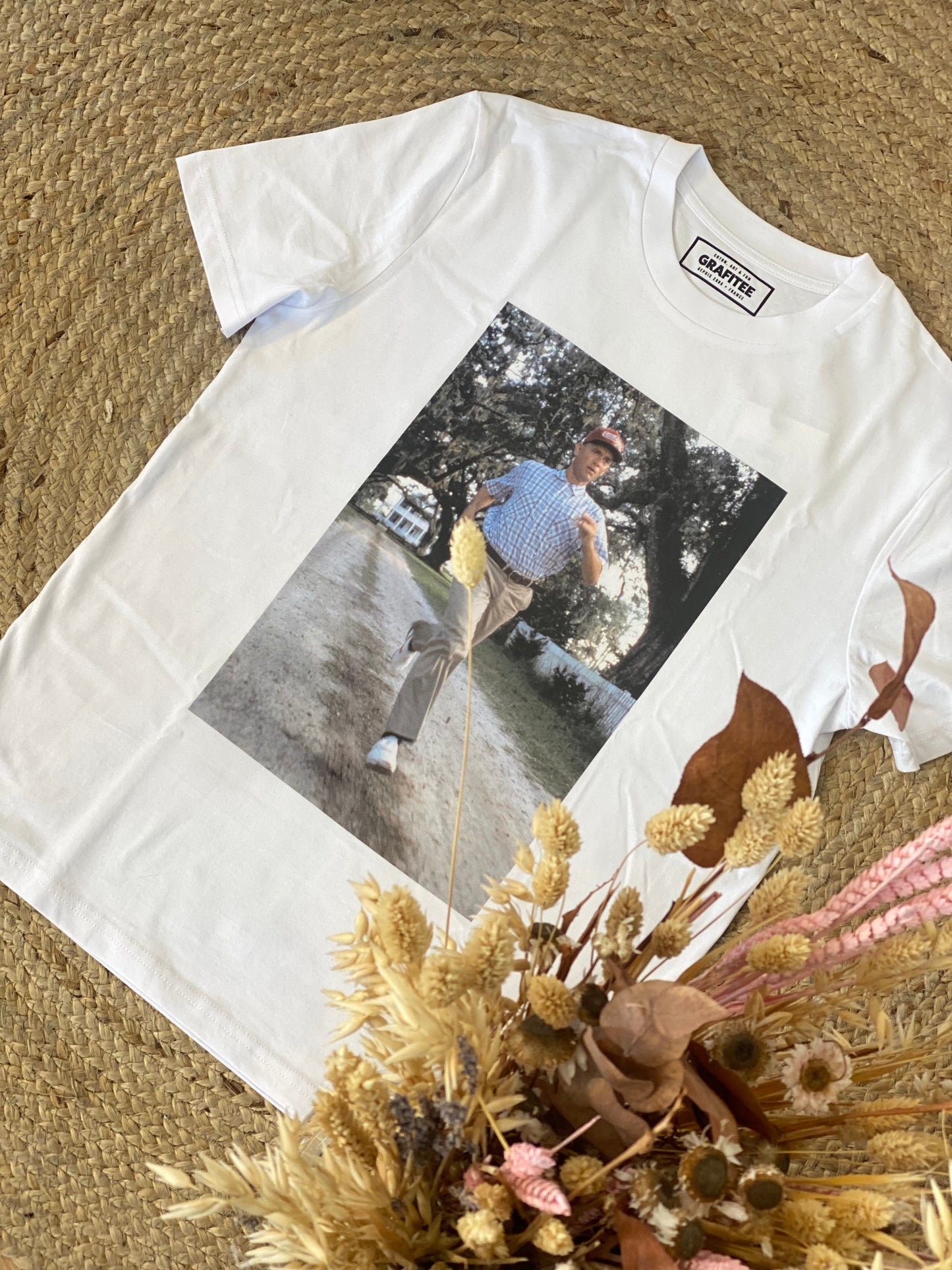 T-Shirt stampa Forrest Gump - BIANCO