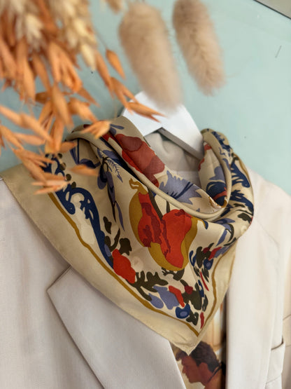 Foulard fantasia fiori - GIALLO