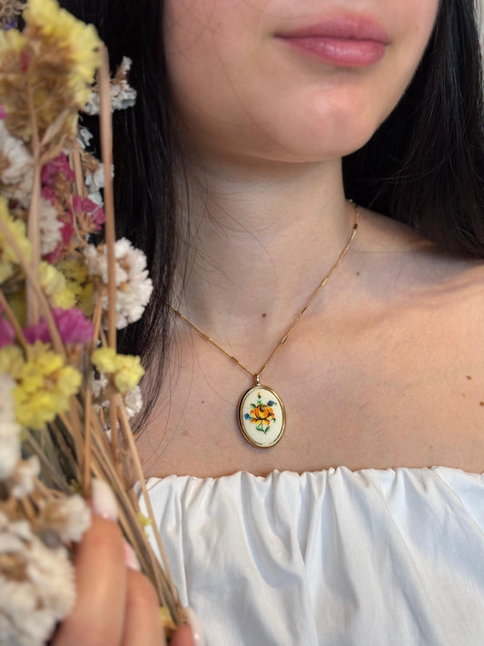 Collana vintage - GIALLO