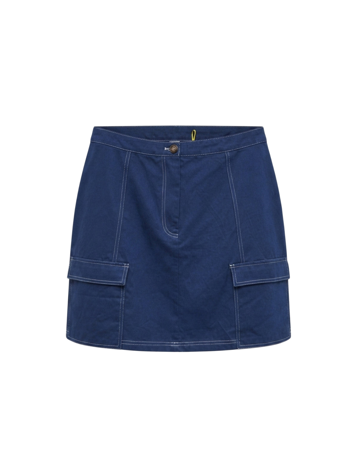 Gonna cuciture bianche - BLUE