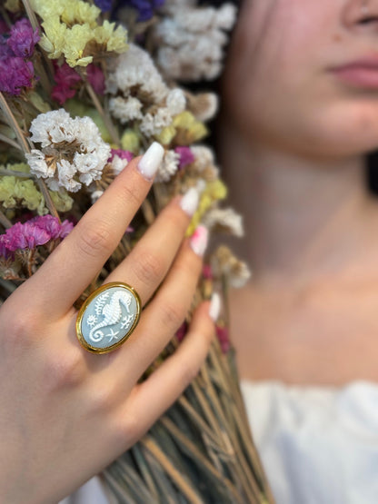 Anello vintage - AZZURRO