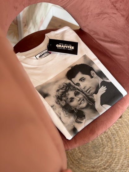 T-shirt stampa Grease - BIANCO