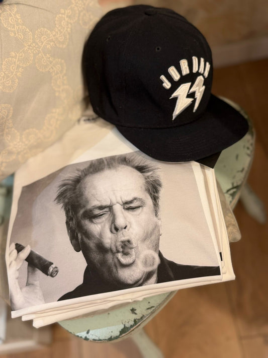T-shirt stampa Jack Nicholson - BIANCO
