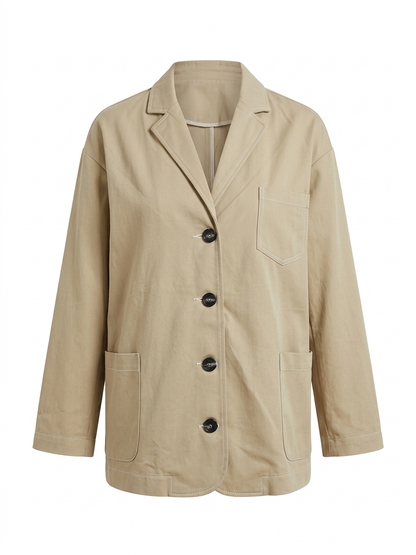 Giacca in tessuto - BEIGE