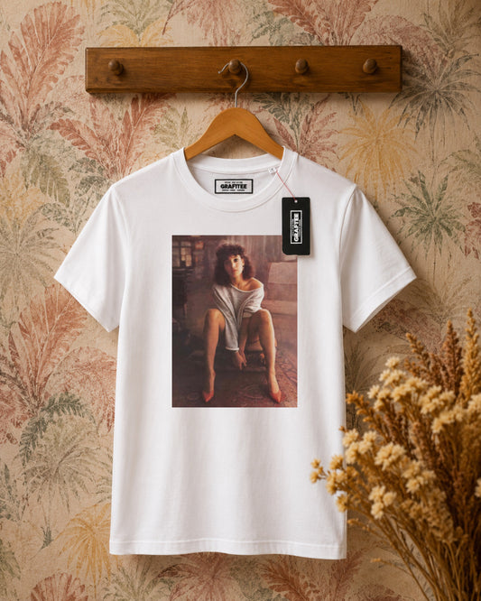 T-shirt stampa flash dance - BIANCO