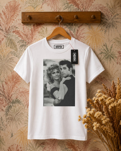 T-shirt stampa Grease - BIANCO