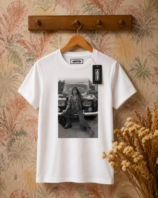 T-shirt stampa Jane Birkin - BIANCO