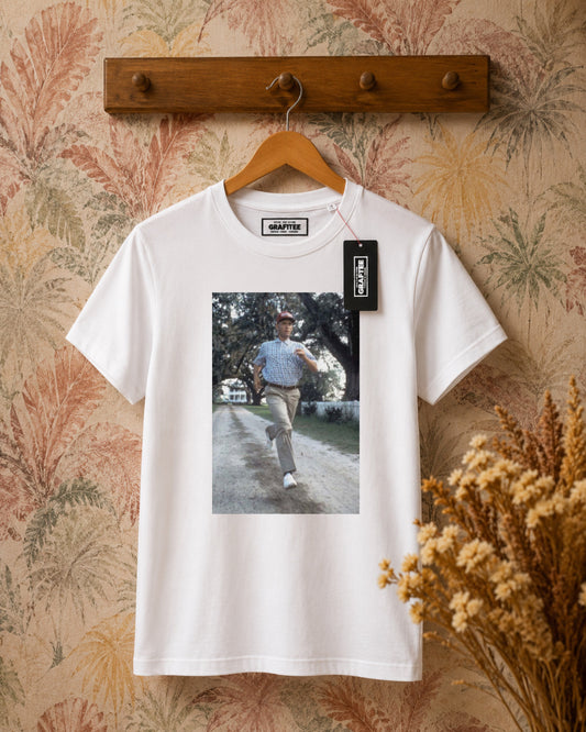T-Shirt stampa Forrest Gump - BIANCO