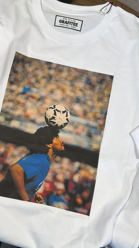 T-shirt stampa The Ball and Diego - BIANCO