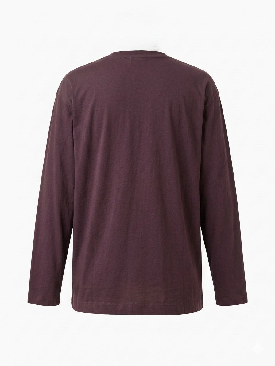 T-Shirt manica lunga con taschino - VINACCIA